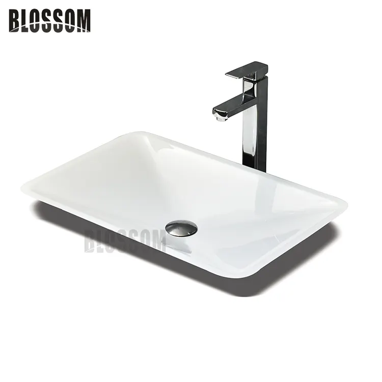 Vasque Sundowner Massive Oberfläche Stein harz Einloch Tischplatte Toilette Shallow China Badezimmers chrank Waschbecken