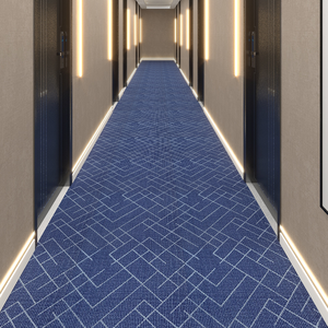 Alfombra de <span class=keywords><strong>pared</strong></span> a <span class=keywords><strong>pared</strong></span> con mechones Rollo de alfombra de piso de hotel de auditorio de felpa suave gruesa para exposiciones - Product Image 2