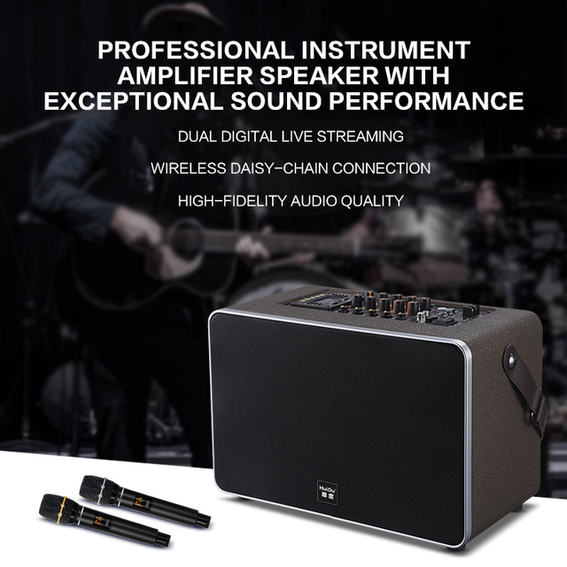 NB-400L 60Wx2 Portable Shoulder Bag Speaker with Dual Microphone for 5.0 for ARC for Live Streaming Karaoke & Busking