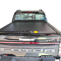 Accessoires pour camionnettes FOTON Tunland G7/V9, couvre-conteneur en alliage d'aluminium télescopique rétractable noir, pas de perçage requis
