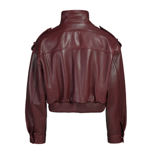 Jxwatcher Giacche in Vera <span class=keywords><strong>Pelle</strong></span> di Pecora di Alta Qualità per <span class=keywords><strong>Moto</strong></span>, Modello Corto da <span class=keywords><strong>Donna</strong></span>, Giacche in Vera <span class=keywords><strong>Pelle</strong></span> Stile Bubble - Product Image 2