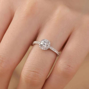 Anello Aperto da Donna con Zircone Simulato Taglio Principessa, 1 o <span class=keywords><strong>2</strong></span> Carati, Stile Classico - Product Image 5