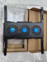 Refroidisseur d'air pour ordinateur portable X1, support pour ordinateur portable avec 3 ventilateurs, base de refroidissement pour tablette, silencieux, adapté aux ordinateurs portables de 12 à 18 pouces