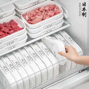 White <b>Storage</b> <b>Box</b> 800ml <b>Stackable</b> With Lid For Refrigerator Food Preservation - Product Image 1