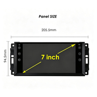Radio Mobil Android 7" untuk Jeep Compass 2010-2016 Layar Sentuh Kapasitif IPS GPS Terintegrasi Android Auto Dudukan Dashboard