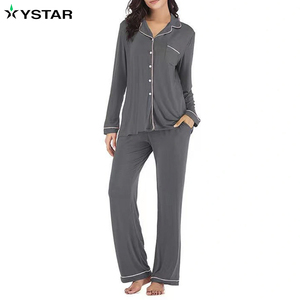 Abbigliamento <span class=keywords><strong>da</strong></span> <span class=keywords><strong>casa</strong></span> per donna all'ingrosso, pigiama <span class=keywords><strong>da</strong></span> donna in 2 pezzi abbigliamento <span class=keywords><strong>da</strong></span> notte per donna abbigliamento essenziale in maglia per la <span class=keywords><strong>casa</strong></span>, abbigliamento, Set pigiama - Product Image 5