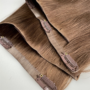 Extensiones de <span class=keywords><strong>Cabello</strong></span> con Clip Invisibles de Alta Calidad, 100% <span class=keywords><strong>Cabello</strong></span> Humano, Doble Trama, Puntas Completas, para Salón - Product Image 5