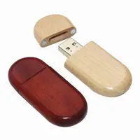 라운드 코너 로그 사용자 정의 로고 메이플 대나무 호두 로즈 우드 USB 플래시 드라이브 128GB