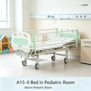 Cama de <span class=keywords><strong>Hospital</strong></span> Pediátrica Ajustable Lisen, Cama Médica <span class=keywords><strong>Infantil</strong></span> de Doble Función para Uso Clínico Hospitalario, Certificación CE ISO, 1 Año de Garantía - Product Image 3