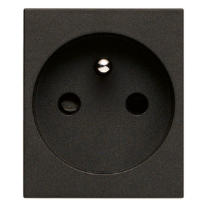 SICURY French <b>Socket</b> 2P+E Black <b>Plug</b> <b>Socket</b> - Product Image 1