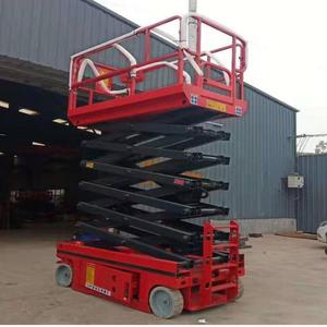 Truk <span class=keywords><strong>Lift</strong></span> Gunting Hidrolik Listrik Mobile, <span class=keywords><strong>Platform</strong></span> Kerja Udara Berpenggerak Sendiri Penuh, Tinggi 12m, Kapasitas 110kg - Product Image 4