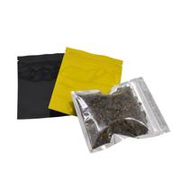 Vente en gros de mini sacs à zip-lock emballage de bonbons biscuits café thé petit emballage en plastique transparent d'un côté sac à fermeture éclair