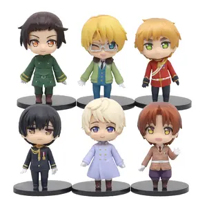 6 sets/sets of anthropomorphic characters from various countries model car decorations decorations Hetalia animation figures