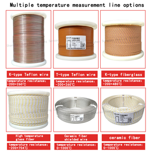 K-tipo alta temperatura resistente detecção fio GG-K-30-SLE + SMPW-K-M/plug temperatura medição fio de fibra de vidro termopar - Product Image 5