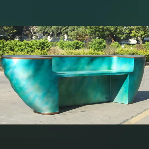 JingYue Custom Fiberglass FRP Luxury Furniture Modern Artificial bar Table Ornament Handmade Crafts Decoration Sculpture