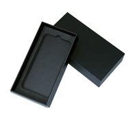 Caja de Regalo de Cartón Rígido de Color Negro Universal Personalizada con MOQ Bajo para Embalaje de Fundas de Teléfono Móvil, Utilizada para Teléfonos Fijos