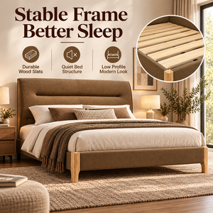<span class=keywords><strong>Letto</strong></span> Contemporaneo Imbottito in Velluto a Coste con <span class=keywords><strong>Testiera</strong></span> Morbida e Gambe in Legno, Arredamento Moderno per Camera da <span class=keywords><strong>Letto</strong></span> 150x200 <span class=keywords><strong>180x200</strong></span> - Product Image 3