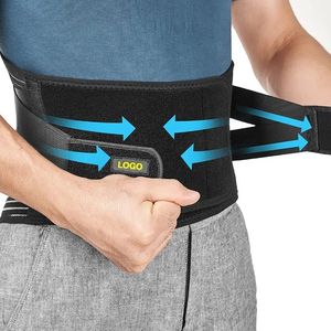 Ceinture lombaire respirante personnalisée pour hommes, 6 baleines, soulagement des douleurs dorsales, soutien lombaire, meilleure vente - Product Image 3