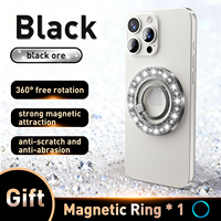 Anillo Magnético de Metal de Lujo para Teléfono Inteligente, Soporte Universal para Teléfono Móvil