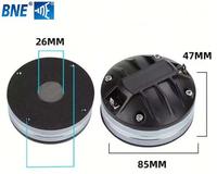 Tweeter à bobine mobile de haute qualité 44 mm, aimant néodyme, haut-parleur de compression HF NEO 1,75 pouce, diaphragme en titane 110 dB, 180 W