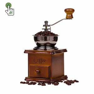 Prodotti più venduti di buona qualità fornitura di fabbrica gadget da cucina in legno manuale antico macinacaffè macinacaffè