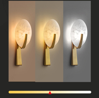 Applique murale ovale en albâtre, abat-jour en marbre naturel, lampe murale moderne pour chambre à coucher, salon, chevet, couloir