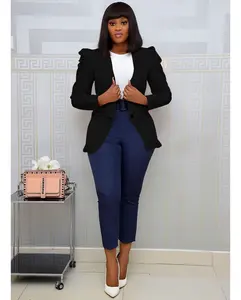 2020 kadın sonbahar yeni moda pilili blazer ofis bayanlar resmi zarif slim fit