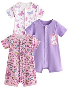 Barboteuse tricotée en coton respirant Offre Spéciale pour bébé vêtements pour enfants avec fermeture à glissière à manches courtes - Product Image 2