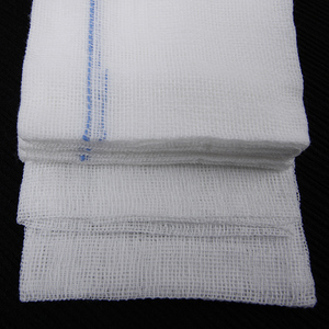 Compresses <span class=keywords><strong>de</strong></span> <span class=keywords><strong>gaze</strong></span> carrées en <span class=keywords><strong>coton</strong></span> à haute absorption pour soins chirurgicaux - Product Image 1