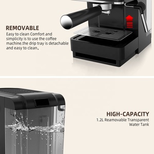 PANCERKA 20Bar Cafe Machine Espresso <b>Coffee</b> 2-in-1 <b>Maker</b> with Milk Dispenser for Commercial & Household Use - Product Image 4