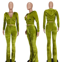 Conjuntos de Otoño 2026 para Mujer: Sudadera con Capucha, Chaqueta Corta con Bolsillos con Cremallera, Traje de Terciopelo para Correr, Conjunto Deportivo de Dos Piezas
