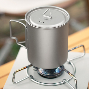 Pentola da Picnic Portatile in Acciaio Inox con Coperchio Alto per Cucina all'Aperto - Product Image 1