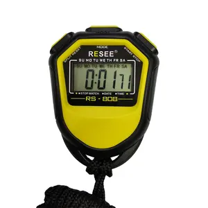Revê esportes profissionais 2 colo cronômetro digital loop display lcd timer digital cronômetro com alarme de tempo de contagem regressiva