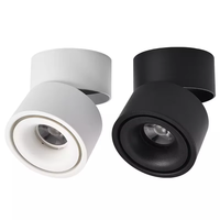 Spot LED anti-éblouissement à montage en surface, projecteur à intensité variable COB, spot de plafond sans ouverture, 7W12W15W 110V 220V, lampe de plafond ronde