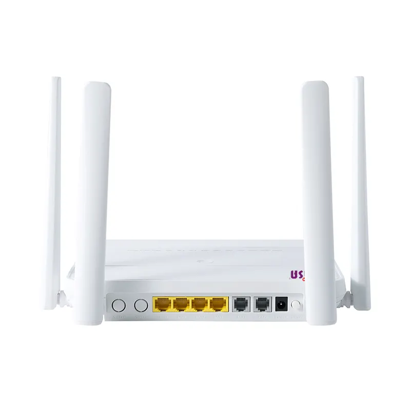 ZISA OP156-AX Fiber optik XPON 4GE 11AX, pot WIFI ONU splitter FTTB solusi FTTH