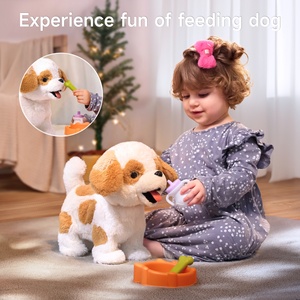 Jouet interactif pour enfants Tumama, chiot en peluche électronique, contrôle par laisse, peluche réaliste, chien musical qui marche, jouet pour garçon et fille - Product Image 4