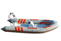 Grande qualité 520cm bateau gonflable à côtes Hypalon PVC 9 personnes en fibre de verre rigide bateau gonflable avec cabine