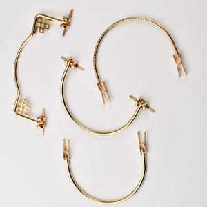 Accessoires de quincaillerie à poignée métallique pour sac à main femme, poignée de traction de haute qualité au design en fil convexe, marque privée sous licence - Product Image 2