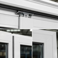 Ventanas Corredizas de Aluminio HUACAI Modernas, Personalizadas, Insonorizadas, con Doble Acristalamiento, Aislamiento Térmico, 3 Paneles, Ahorro de Energía, Antirrobo