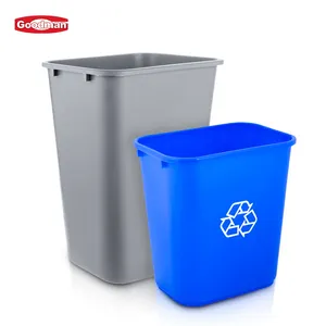 Buitenkeuken Voetpedaal Vuilnisbak Pp 26/39/87l Vuilnis Plastic Recycle Afvalbakken Rubbermeid Kantoor 10 Gallon Zwarte Prullenbak