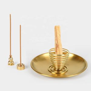 مجموعة مبخرة 5 في 1 من CHENLANG (نحاس وفولاذ مقاوم للصدأ)، طراز فني حديث عتيق، تتضمن ناشر أعواد لبالو سانتو والمريمية واللفائف - Product Image 2