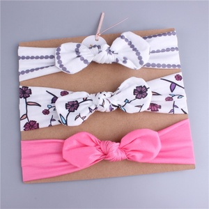 Châu Âu và Mỹ phong cách mới trẻ em đàn hồi <span class=keywords><strong>Headband</strong></span> màu in 3 cái/bộ nhà máy bán buôn - Product Image 4