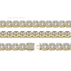 10MM Hip Hop CZ Cubic Circonia <b>Chain</b> AAA Zirconia Tennis <b>Chain</b> Necklace Wholesale <b>Rapper</b> Jewelry - Product Image 4