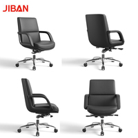 Chaise de Direction Ergonomique Haut de Gamme en Cuir – Confort Luxueux, Design Moderne, Hauteur Réglable, Pivotante et Inclinable pour Bureau à Domicile et Atelier