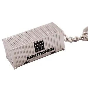 3D anhänger container souvenir werben keychain für transport unternehmen förderung geschenk