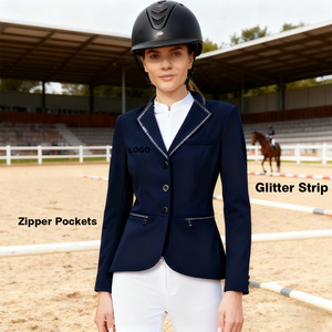 Chaqueta Ecuestre ARLAN de Nuevo Diseño para Mujer, para Montar a Caballo en Invierno, Impermeable, de Malla Alemana, Color Rosa, para Mujer, de Forro Polar, para Competición, Color Marrón - Product Image 1