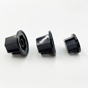 Black Bakelite Fluted MXR Style <strong>Knob</strong> Cap Plastic Pointer <strong>Knob</strong> With White Indicator Line for Guitar Bass <strong>Volume</strong> Tone Control - Product Image 3