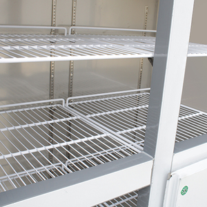 Tủ lạnh thẳng đứng bằng thép không gỉ thương mại với cửa đôi trên và dưới, tủ đông dọc hoặc tủ lạnh trên bánh xe - Product Image 4