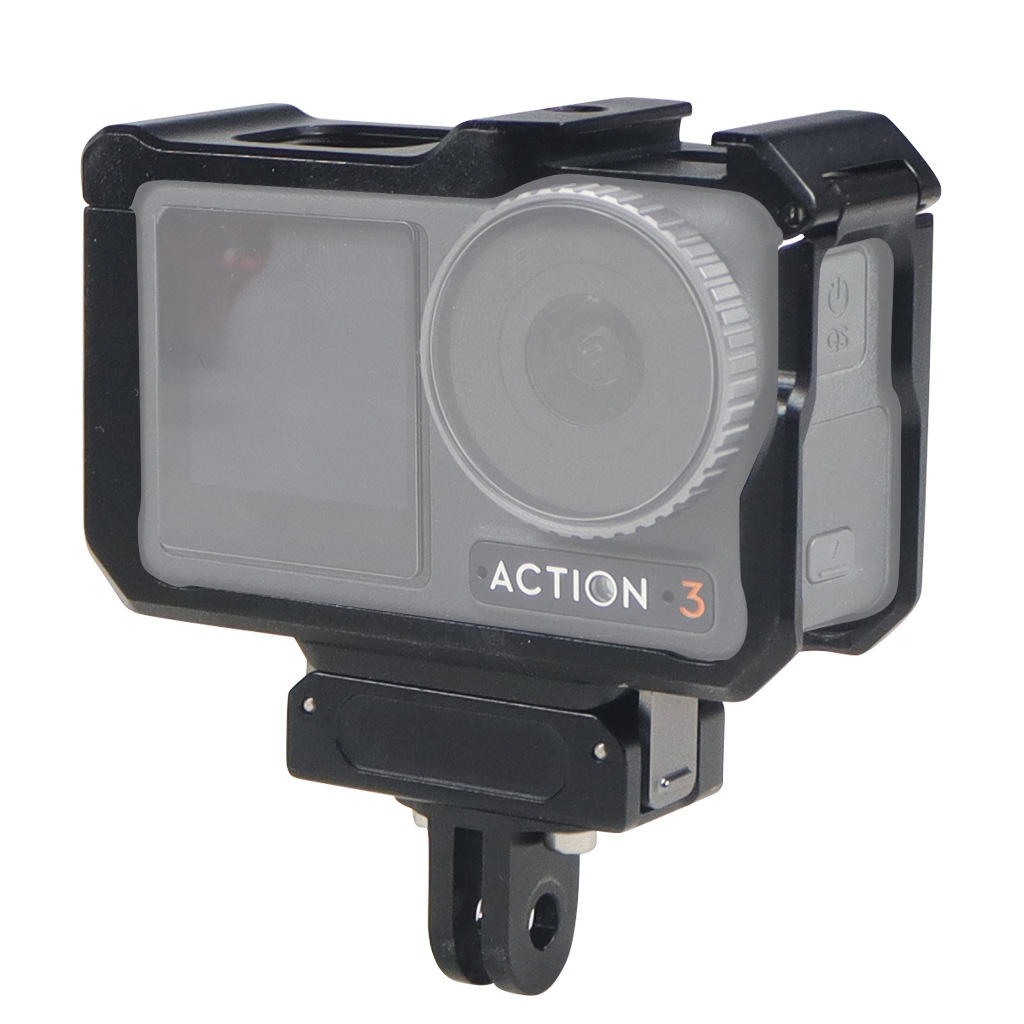 HONGDAK Flash Installation Expansion Cage Anti Scratch and Anti Drop Protection for DJI Action 3