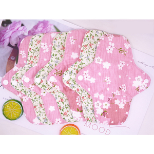 Serviette Hygiénique Lavable en Tissu Ailée Super Absorbante de Haute Qualité, Confortable pour Femme - Product Image 3